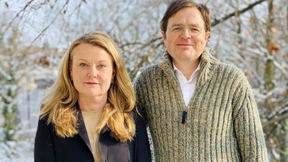 Gemeinsames Porträtfoto: Prof. Lydia Haack und Dr. Jörg Heiler.