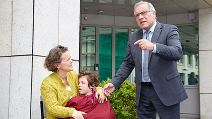 Anja und Charlotte Gross und Johannes Hintersberger.