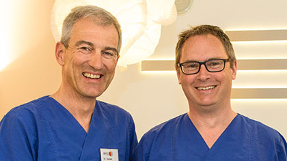 Porträtfoto: Dr. Alexander Rudolph und Dr. Stefan Hessenberger