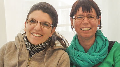Porträtfoto: Tanja Greisel und Maria Hütter.
