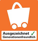 Logo Qualitätszeichen Generationenfreundliches Einkaufen