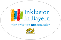 Logo: Inklusion in Bayern - Wir arbeiten miteinander