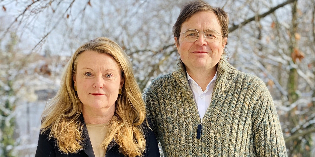Gemeinsames Porträtfoto: Prof. Lydia Haack und Dr. Jörg Heiler.