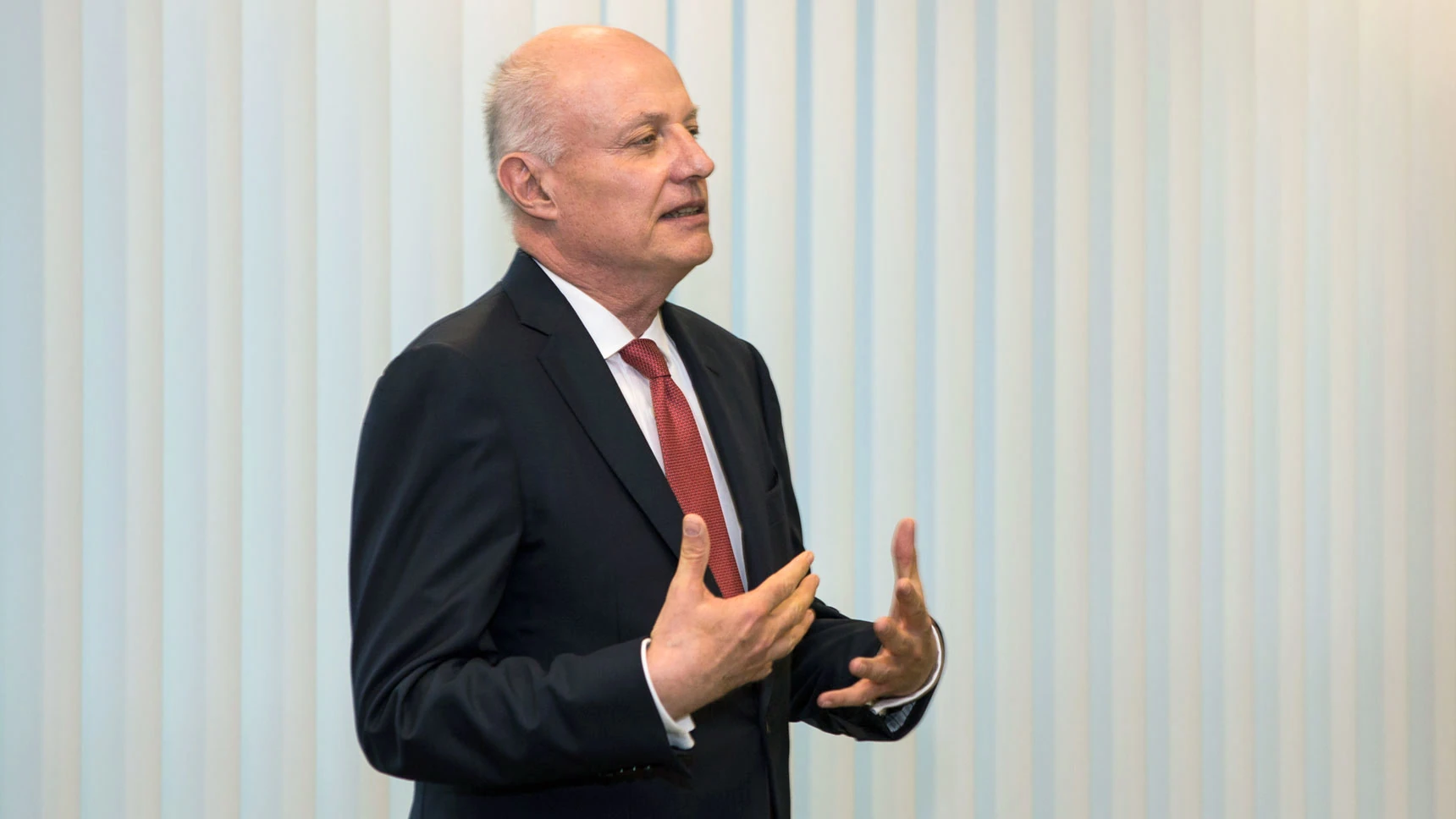 Michael Höhenberger bei der Ansprache.